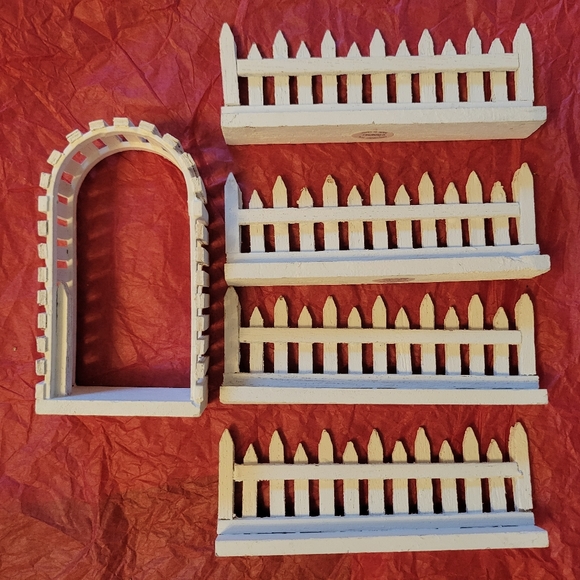 Lemax Other - Lemax Village Wooden Fence & Arbor ~ Crafts ~ Dioramas ~ Assemblage~ FINAL PRICE